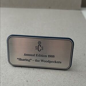 SCS 1988 Annual Edition nameplate
“Sharing “ - the Woodpeckers